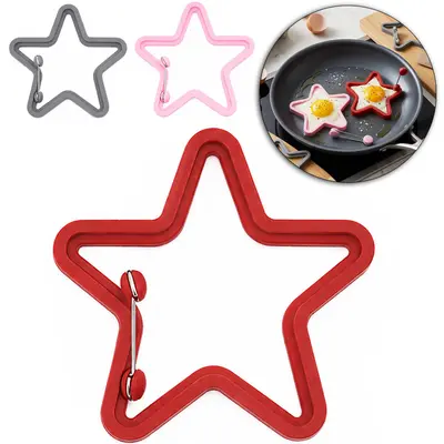 CORTADOR MOLDE DE SILICONE ESTRELA PARA OVO COLORS 14X12,5CM