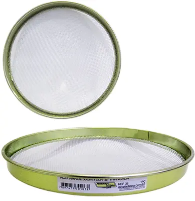PENEIRA COADOR TIPO ARROZ GALVANIZADO 30CM DE Ø