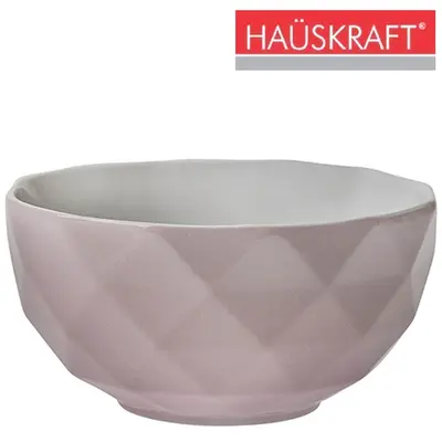 TIGELA CUMBUCA DE PORCELANA BOWL ROSA ZIMA HAUSKRAFT 540ML