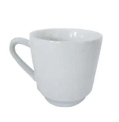 CANECA DE PORCELANA BRANCA LISA 200ML