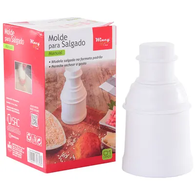 FORMA DE PLASTICO PARA SALGADO 14X8CM DE Ø NA CAIXA