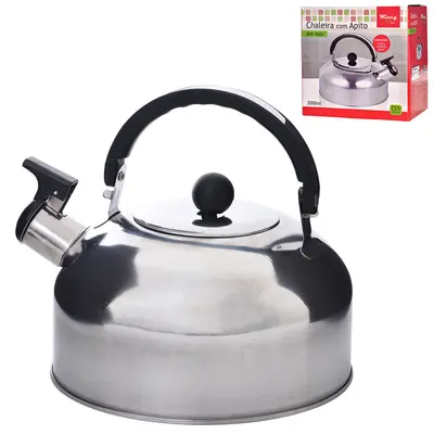CHALEIRA DE INOX COM APITO 3L NA CAIXA