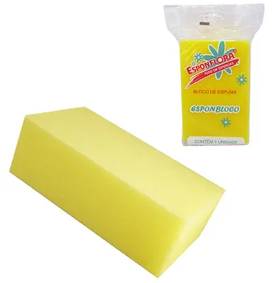 BLOCO DE ESPUMA / ESPONJA MULTIUSO AMARELO ESPONBLOCO 150X100X50MM