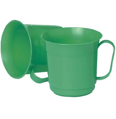 CANECA DE PLASTICO LISA COM 3 PECAS 300ML