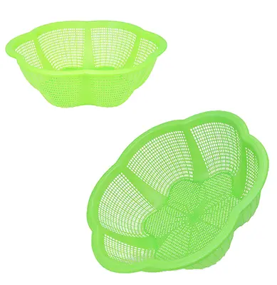 ESCORREDOR DE PLASTICO FLOR MULTIUSO VERDE 32X10CM
