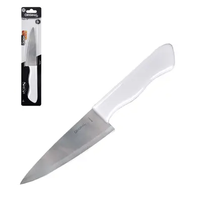 FACA DE CARNE / PEIXEIRA DE INOX 5'' CABO PLASTICO BRANCO COOK
