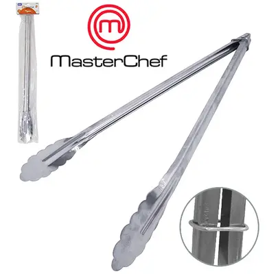 PEGADOR DE SALADA DE INOX COM MOLA E TRAVA MASTERCHEF 40CM NA SOLAPA
