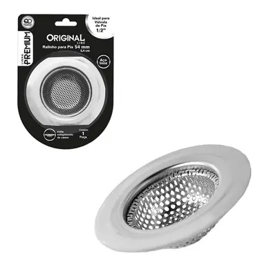 RALO DE INOX PARA PIA PEQUENO PREMIUM 5,4CM DE Ø NA CARTELA