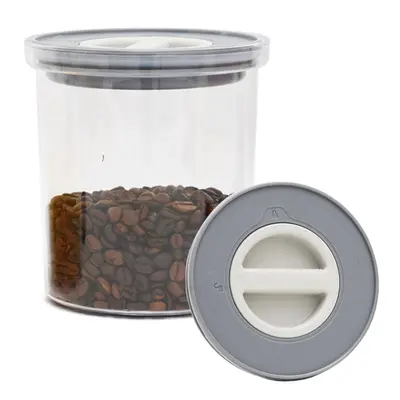 POTE DE ACRILICO REDONDO PARA MANTIMENTOS COM TAMPA HERMETICA EASY LOCK 600ML