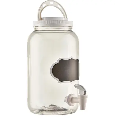 SUQUEIRA DE PLASTICO BRANCA COM LOUSA + ALCA 3600ML