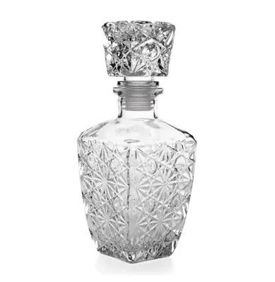 LICOREIRA DE VIDRO QUADRADA RELEVO 240ML