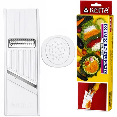 CORTADOR FATIADOR DE LEGUMES DUPLA FACE DE METAL/PLASTICO 24,5X8CM