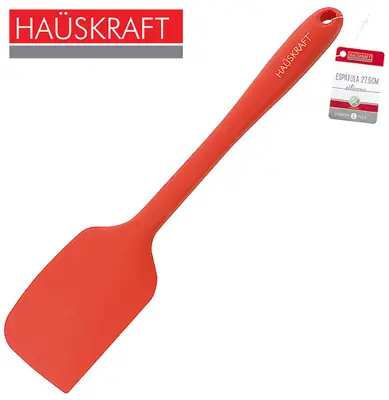 ESPATULA DE PAO DURO DE SILICONE VERMELHO HAUSKRAFT 27,5CM TD