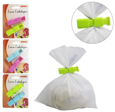 LACRA VEDA EMBALAGEM DE PLASTICO COM MOLA COM 2 PECAS 6X1,5CM