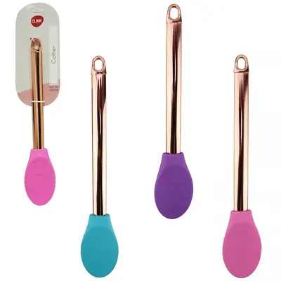 COLHER DE ARROZ DE SILICONE COLORS CABO METALIZADO ROSE GOLD 26,5X4,8CM