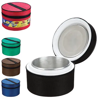 MARMITA TERMICA DE ALUMINIO REDONDA TNT COLORS GRANDE 13,5X20,6CM DE Ø