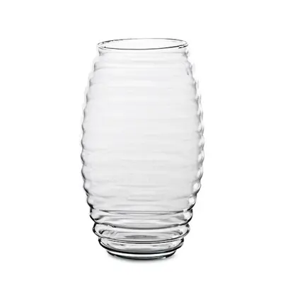 VASO DE VIDRO ROMEU ESPIRAL 22,5X13CM DE Ø