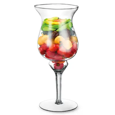 TACA DE VIDRO NAPOLI 41X17CM DE Ø