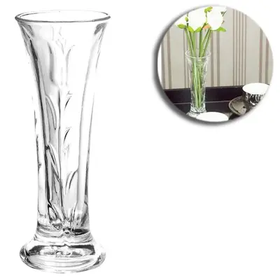 VASO DE VIDRO REDONDO 14,8X5,2CM DE Ø