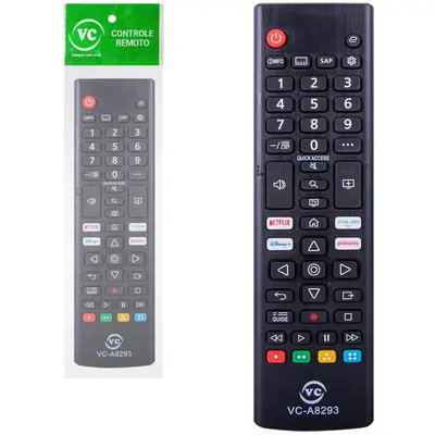 CONTROLE REMOTO COMPATIVEL TV LCD LG 16,5X5CM