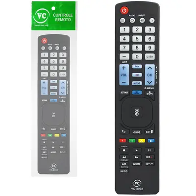 CONTROLE REMOTO COMPATIVEL TV LCD LG 22X5CM