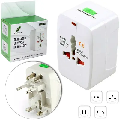ADAPTADOR UNIVERSAL DE TOMADAS BIVOLT X-CELL