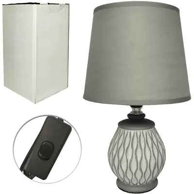 ABAJUR LUMINARIA COM CUPULA E BASE DE PORCELANA VASO BIVOLT 28,5X18CM DE Ø