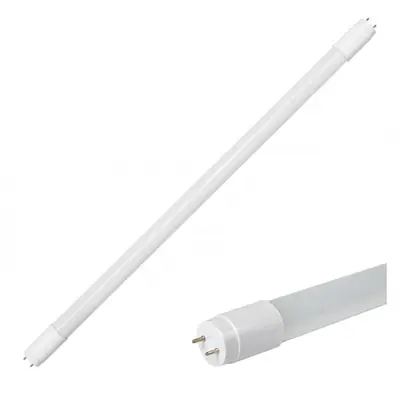 LAMPADA TUBULAR DE LED 9W VIDRO T8 60CM 6500K BRANCA FRIA BIVOLT LUXNOW