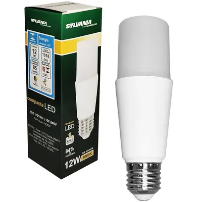 LAMPADA COMPACTA DE LED 12W 3000K AMARELA QUENTE BIVOLT