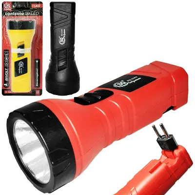 LANTERNA RECARREGAVEL BIVOLT COM 1 LED