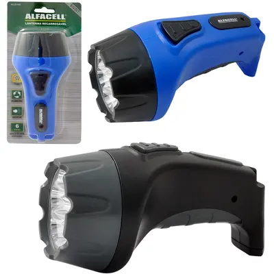 LANTERNA RECARREGAVEL BIVOLT COM 7 LEDS