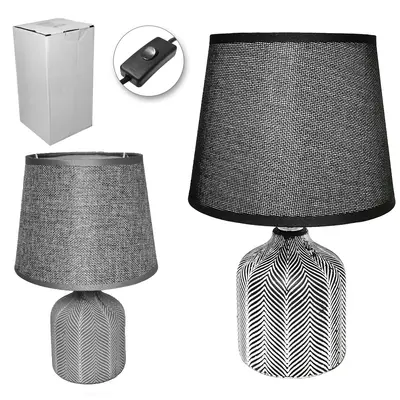 ABAJUR LUMINARIA COM CUPULA E BASE DE PORCELANA VASO BIVOLT 27,3X18CM DE Ø