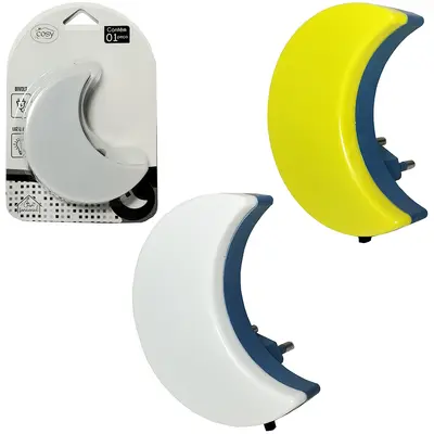 ABAJUR LUMINARIA DE TOMADA DE LED LUA BIVOLT 8CM