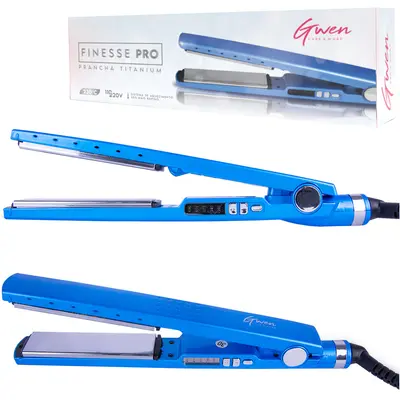 PRANCHA / CHAPINHA DE CABELO NANO TITANIUM 230º COM LED FINESSE PRO GWEN BIVOLT