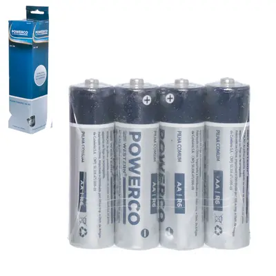 PILHA AA PEQUENA 1,5V TABLETE COM 60 PECAS