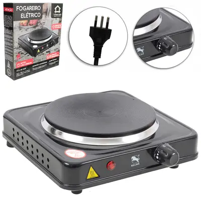 FOGAREIRO / FOGAO ELETRICO PORTATIL CHAPA INDUCAO 1 BOCA 127V PRETO 1000W RELINX