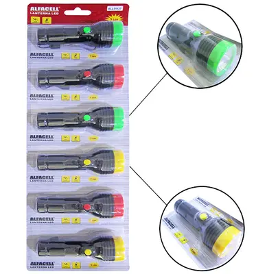 LANTERNA DE LED A PILHA 12CM COM 6 PECAS