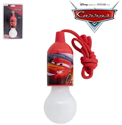 LUMINARIA PENDENTE DE LED SUPER BRILHANTE COM CORDAO CARROS 1W A PILHA