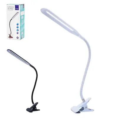 LUMINARIA DE MESA FLEXIVEL COM 24 LEDS + BASE PRESILHA DE METAL CABO USB