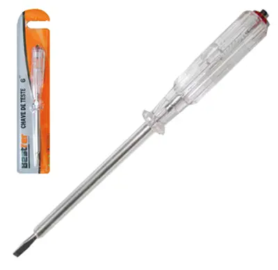 CHAVE PARA TESTE DE VOLTAGEM 100 A 500V 6'' NA CARTELA