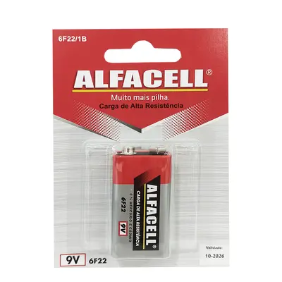 BATERIA 9V 6F22 ALFACELL