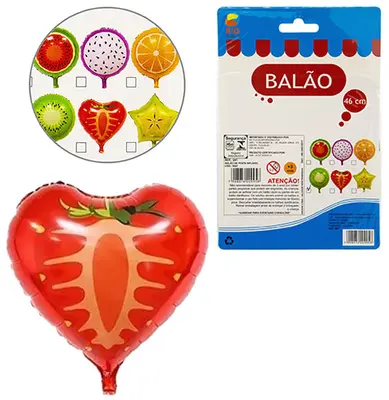 BALAO / BEXIGA FRUTAS SORTIDAS 46CM