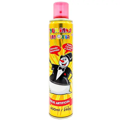 ESPUMINHA DA ALEGRIA / NEVE ARTIFICIAL BRANCA 400ML / 240G