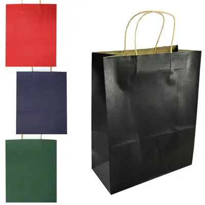 BOLSA SACOLA DE PAPEL PARA PRESENTE KRAFT COLORS 21X16X8CM