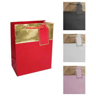 BOLSA SACOLA DE PAPEL PARA PRESENTE LUXO 23X18X10CM