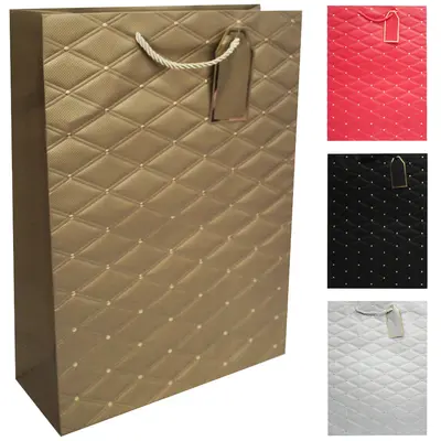 BOLSA SACOLA DE PAPEL PARA PRESENTE LUXO 42X31X12CM
