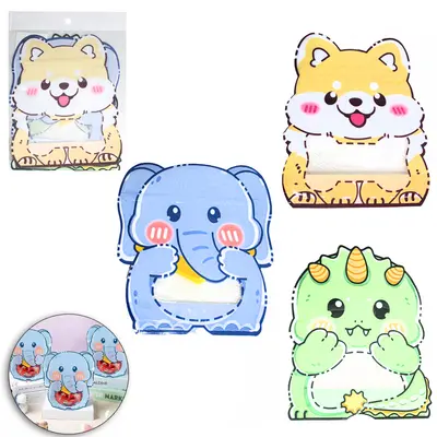 SACO DE PRESENTE INFANTIL BICHINHOS COM 3 PECAS 19X17CM