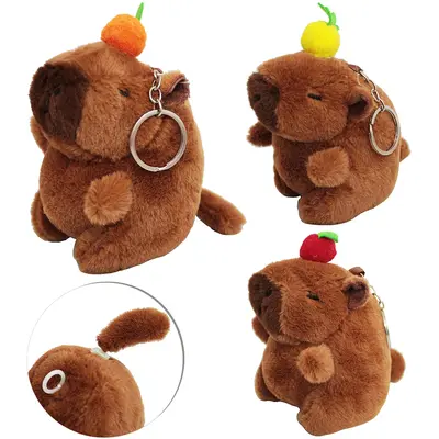 CHAVEIRO DE PELUCIA CAPIVARA A CORDA TOP KIDS