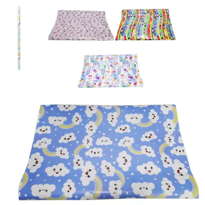 PAPEL DE PRESENTE INFANTIL SORTIDOS ROLO COM 2 FOLHAS 47,5X64CM