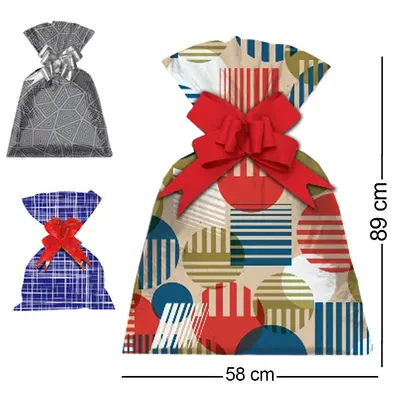 SACO DE PRESENTE MASCULINO COM 25 PECAS 58X89CM
